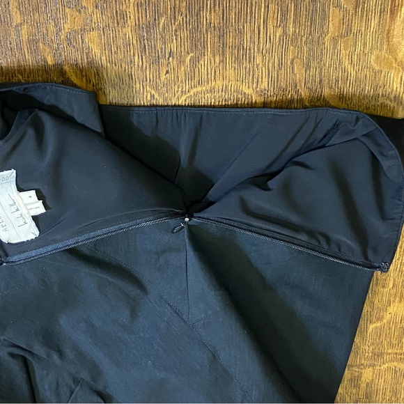 NICOLE MILLER ARTELIER BLACK MODERN ASYMMETRICAL FITTED FAN PENCIL SKIRT - Picture 16 of 16